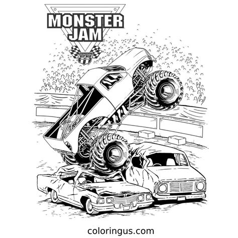 monster truck coloring pages pdf