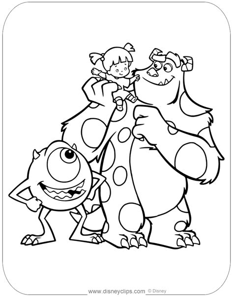 monsters inc coloring pages pdf