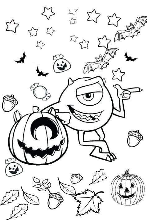 monsters inc halloween coloring pages