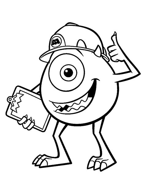 monsters university coloring pages