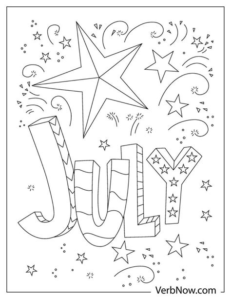 month july coloring pages