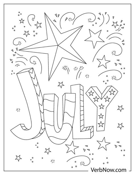 month july coloring pages