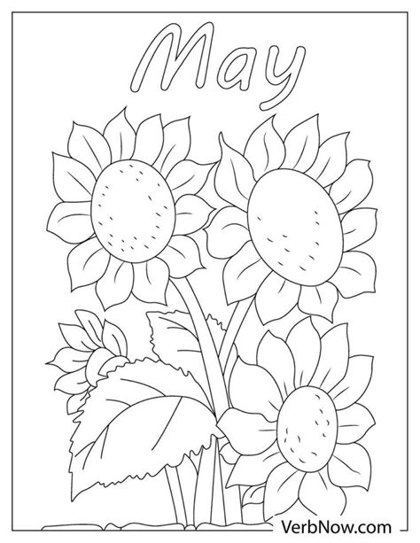 month of may coloring pages