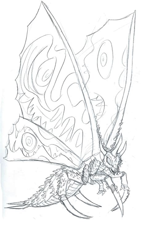 mothra coloring pages