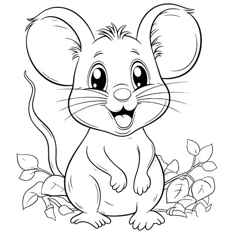 mouse coloring pages to print