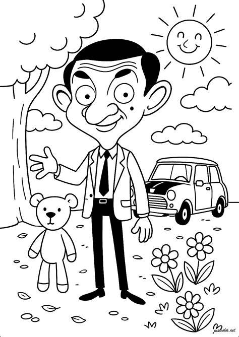 mr bean colouring pages