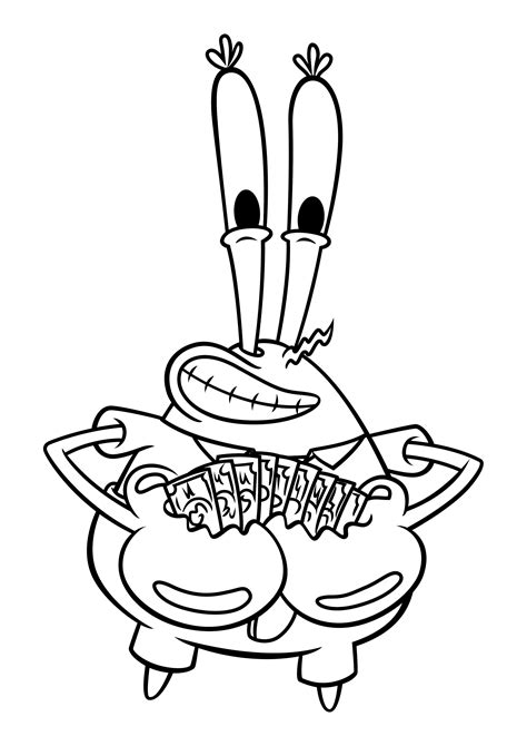 mr crabs coloring pages