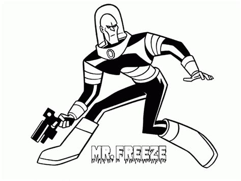 mr freeze coloring pages