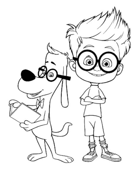 mr peabody and sherman coloring pages