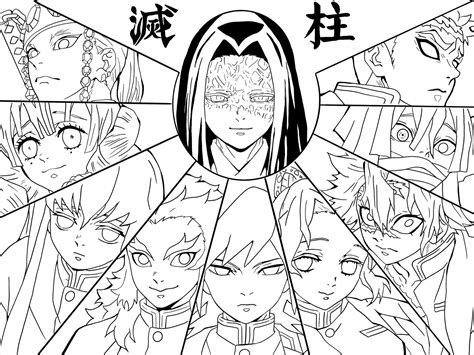 muichiro coloring pages