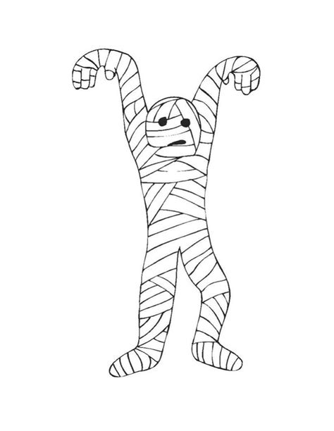 mummy coloring pages