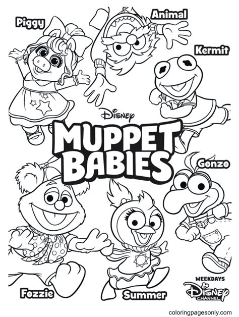 muppet babies coloring pages