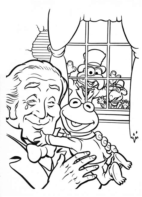 muppets christmas coloring pages