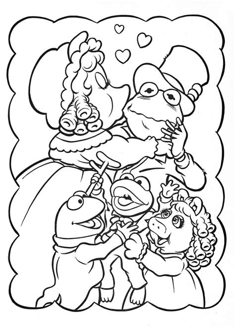 muppets christmas coloring pages