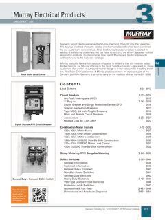 Murray Electrical Products Catalog