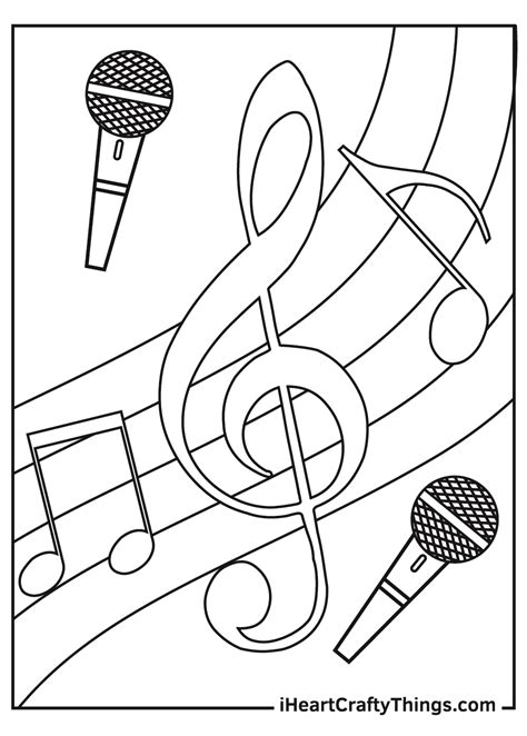 music coloring pages free