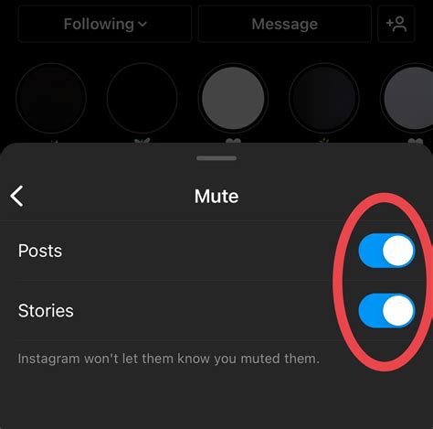mute instagram