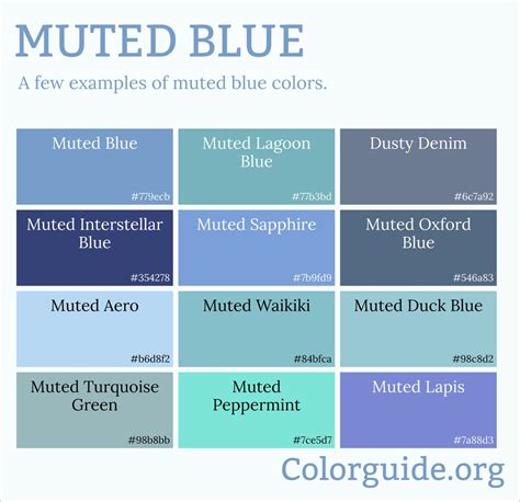 muted blue color