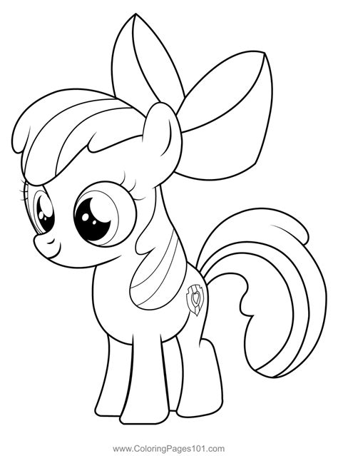 my little pony apple bloom coloring pages