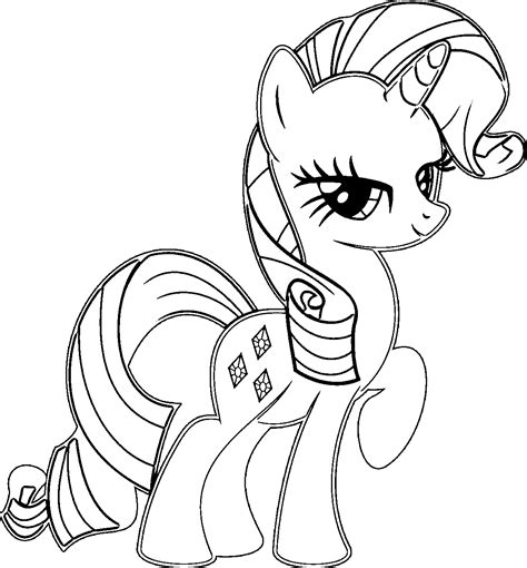 my little pony coloring pages rarity