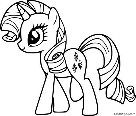 my little pony coloring pages rarity