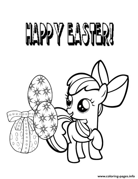 my little pony easter coloring pages