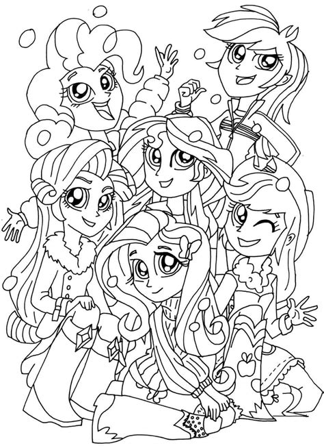 my little pony equestria girls coloring pages