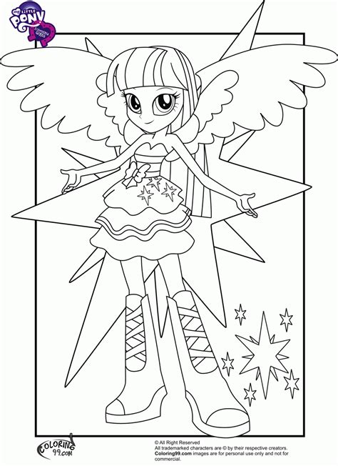 my little pony human coloring pages