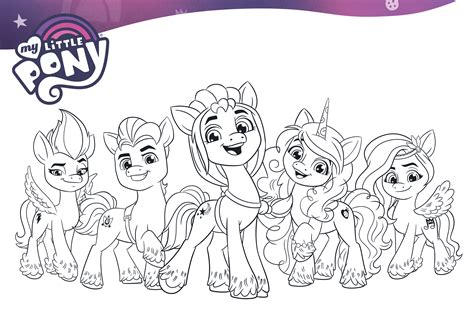 my little pony new generation coloring pages