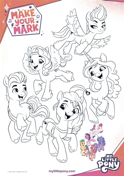 my little pony new generation coloring pages