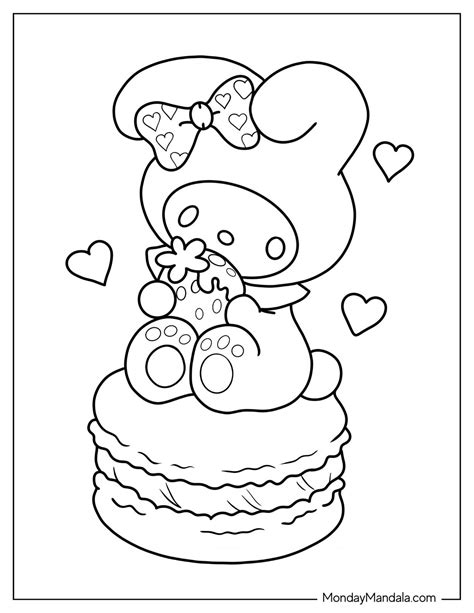 my melody coloring pages