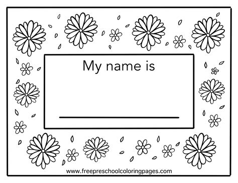 my name is coloring pages
