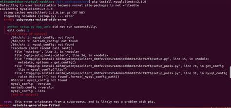mysqlconfig not found when installing mysqldb python interface