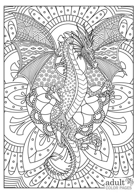 mythical dragon dragon coloring pages for adults