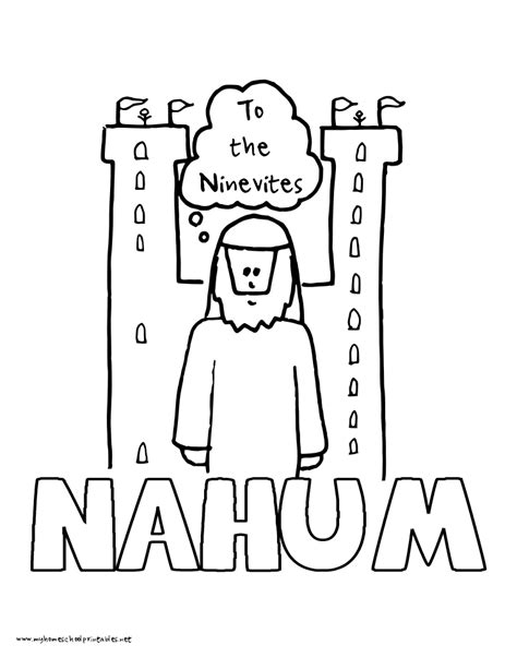 nahum coloring pages