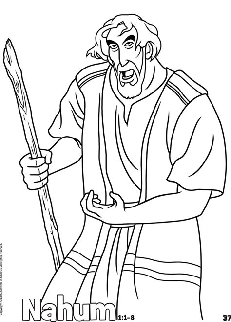 nahum coloring pages