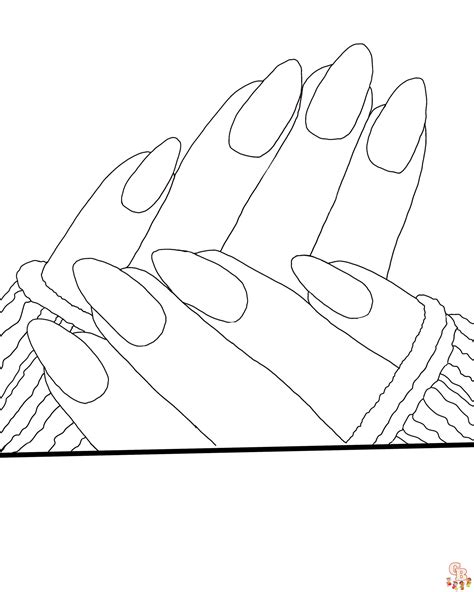 nail coloring pages