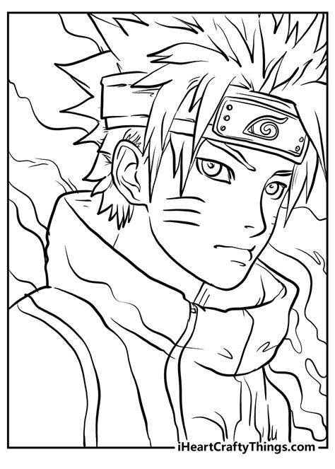 naruto colouring pages
