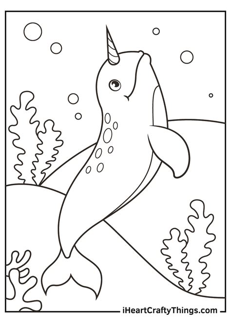 narwhals coloring pages