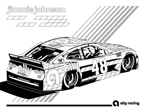 nascar coloring pages 2021