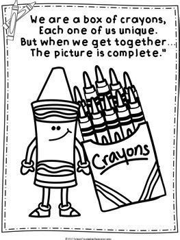 national crayon day coloring pages