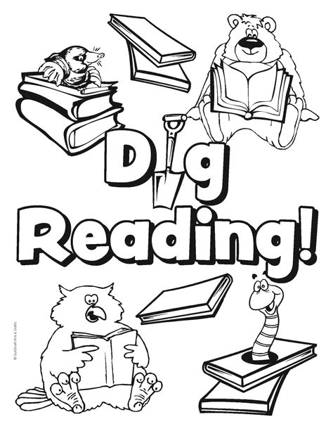 national library week coloring pages