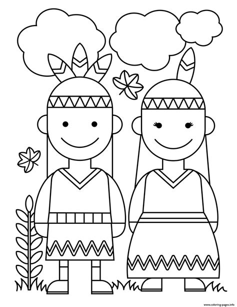 native american coloring pages for preschoolers