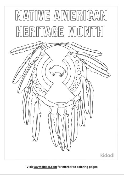 native american heritage month coloring pages