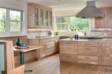natural oak cabinets