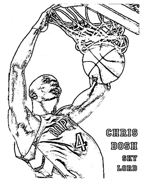 nba basketball coloring pages