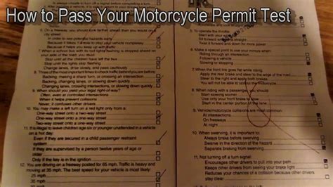 nc motorcycle permit test practice