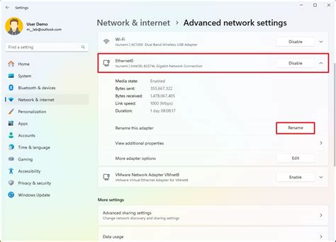 network settings