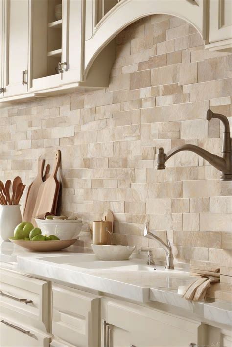 neutral backsplash tile
