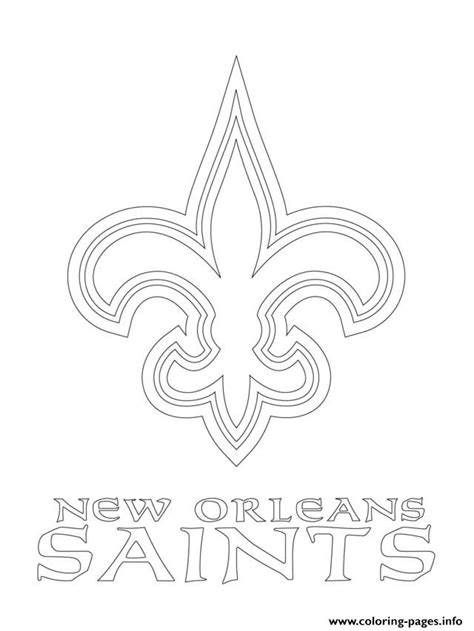 new orleans saints coloring pages